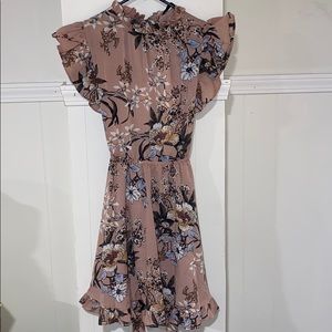 Open back floral dress